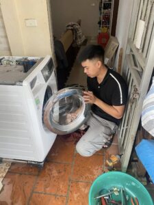 SỬA MÁY GIẶT BỊ GÃY CHỐT KHÓA CỬA KẸT KHÓA KHÔNG MỞ ĐƯỢC TẠI NHÀ