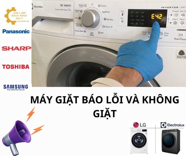 Sửa Máy Giặt Báo Lỗi Tại Nhà Uy Tín Hà Nội 0985.385.179